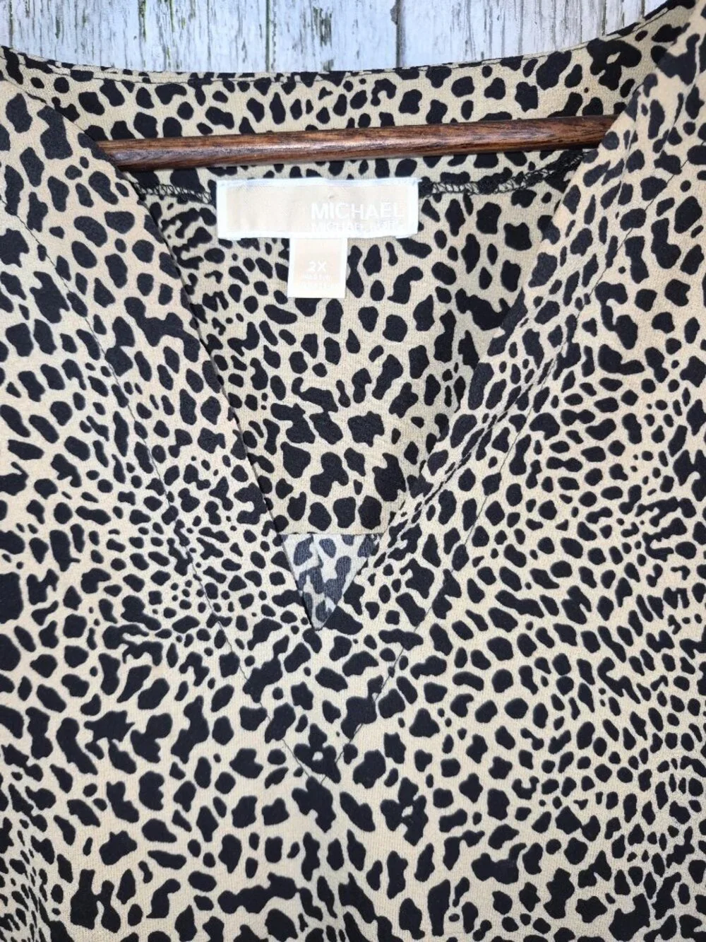 Michaels Kor Women's Sz 2X Pullover Animal Print Tunic Top